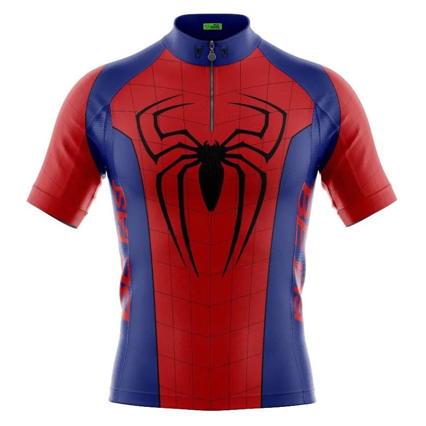 Camisa Ciclista Infantil Minecraft Roblox Batman Homem Aranha Bike Kids