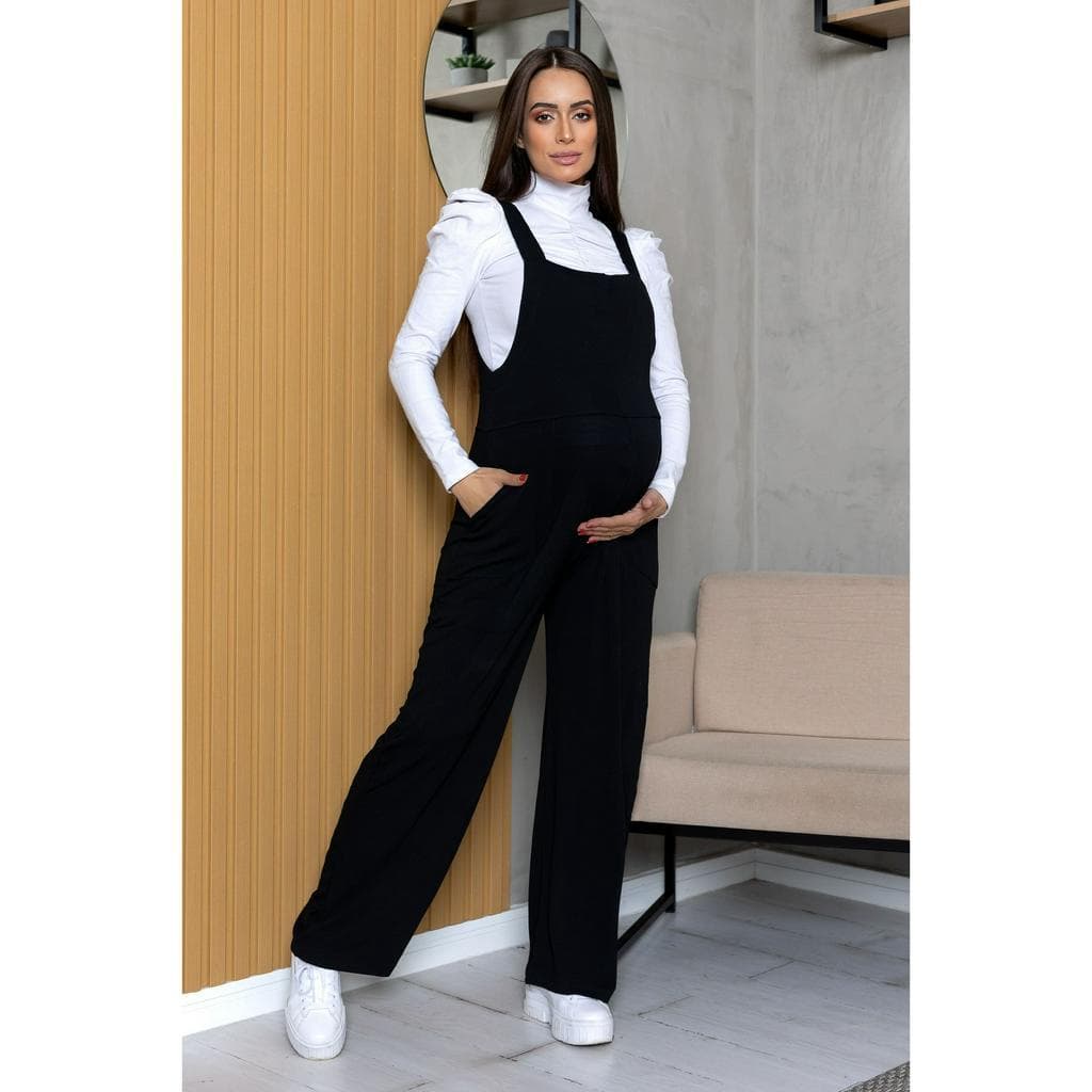 Jardineira Macacão viscolycra confortável estiloso ótimo para grávida gestante