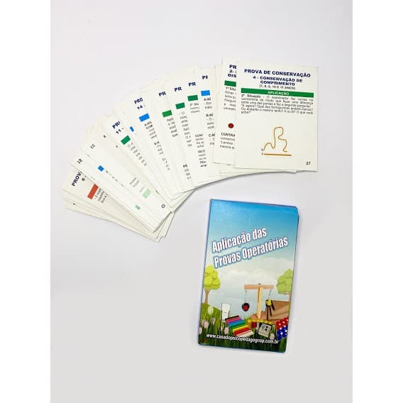 Baralho Aplicação das Provas Operatórias Cartas