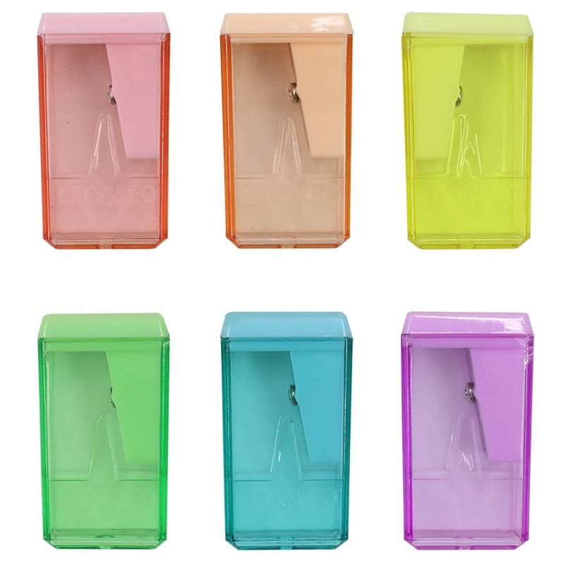 kit Apontador com Deposito Lixeira Cor: Pastel Leo&Leo Onda Futuro