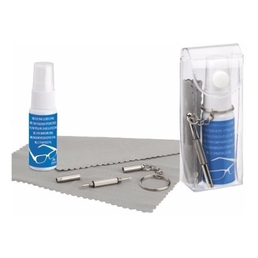 Kit Spray Limpador De Lentes E Óculos Conjunto Cuidador