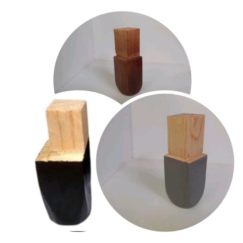 1 unidade pé de guarda roupa com 2 parafusos para fixação