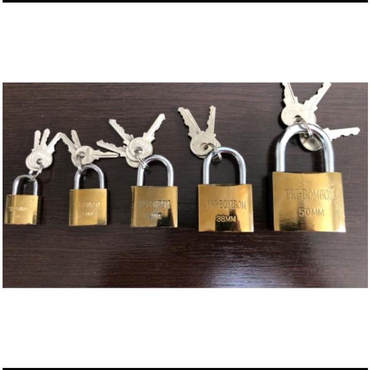 CADEADO INDIVIDUAL CAIXINHA VÁRIOS TAMANHOS 20mm 25mm 32mm 32mm 50mm