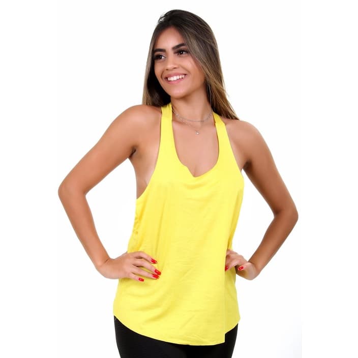 Regata Lisa Cavada com Elástico nas Costa