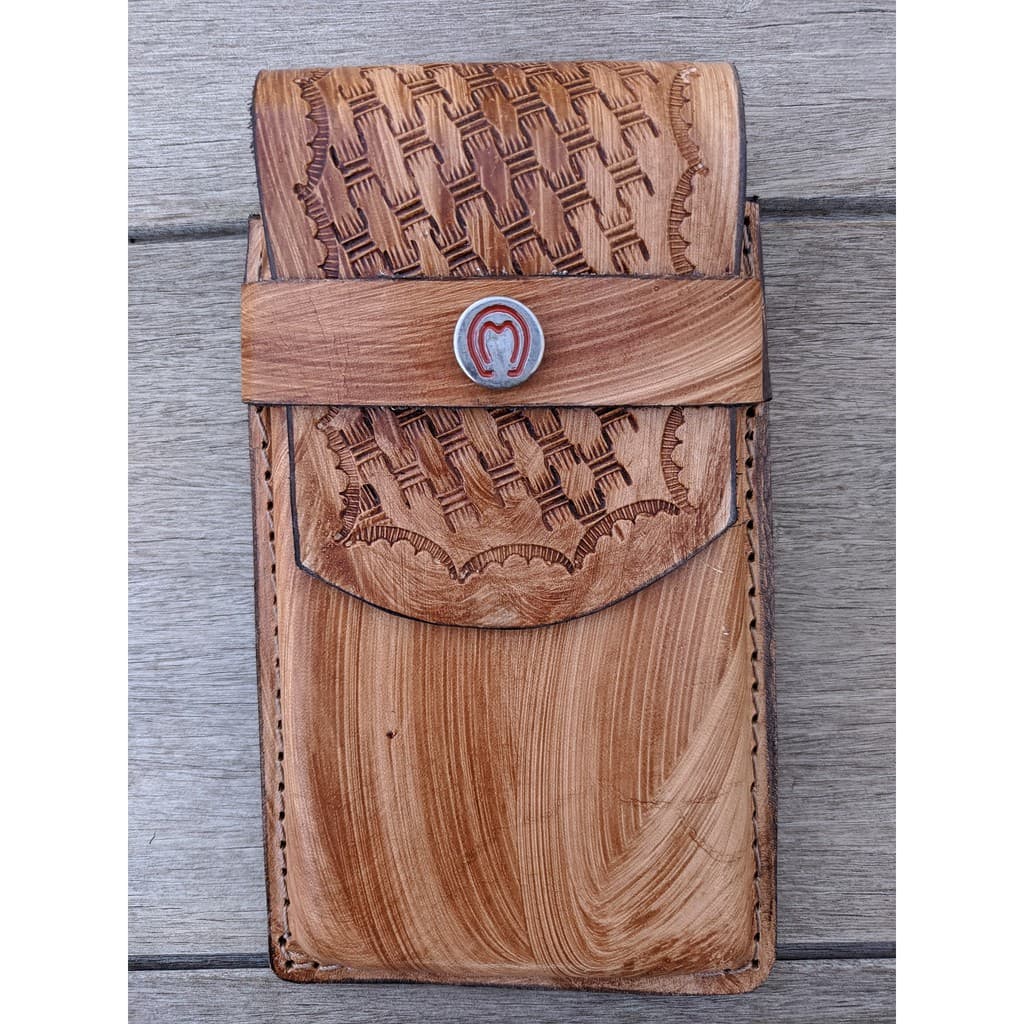 Bainha Capinha Porta Celular De Cinto com Passador Em Couro Legitimo Tratado - oferta