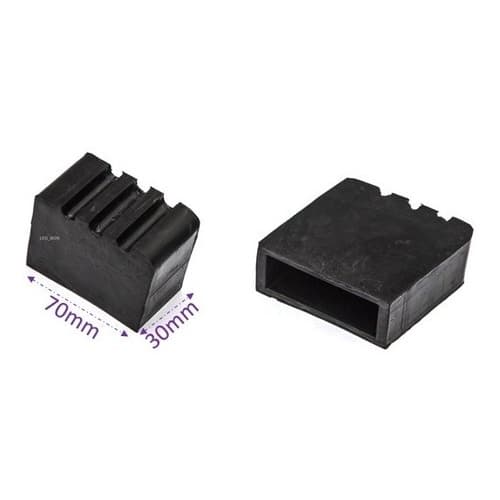 Sapata Pé Ponteira De Borracha 30 X 70 Mm Escada Madeira Par