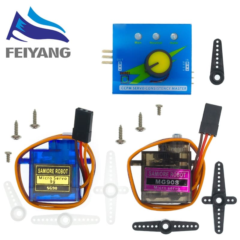 Eletrônica Inteligente Rc Mini Micro Clássico Servos 9g Sg92R Sg90 Mg90S Para Rc Aviões De Asa Fixa Aeronave Modelo Telecontro Daidian