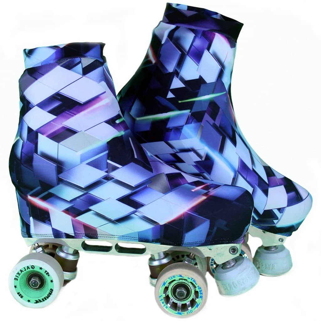 Polaina Capa Cobre Patins Patinashow Estampa Abstrata 3