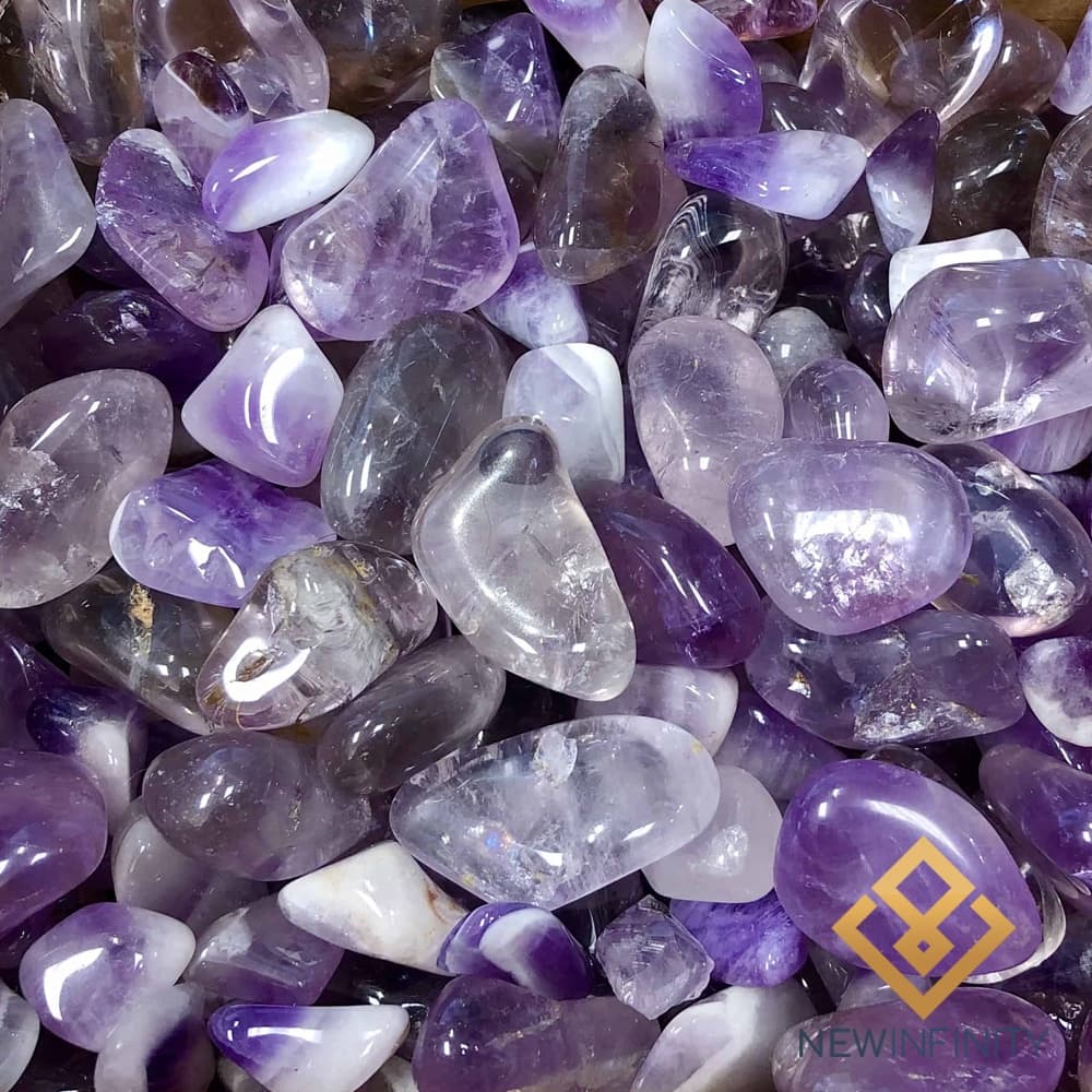 Cristal Ametista Pedra Rolada Natural  2cm