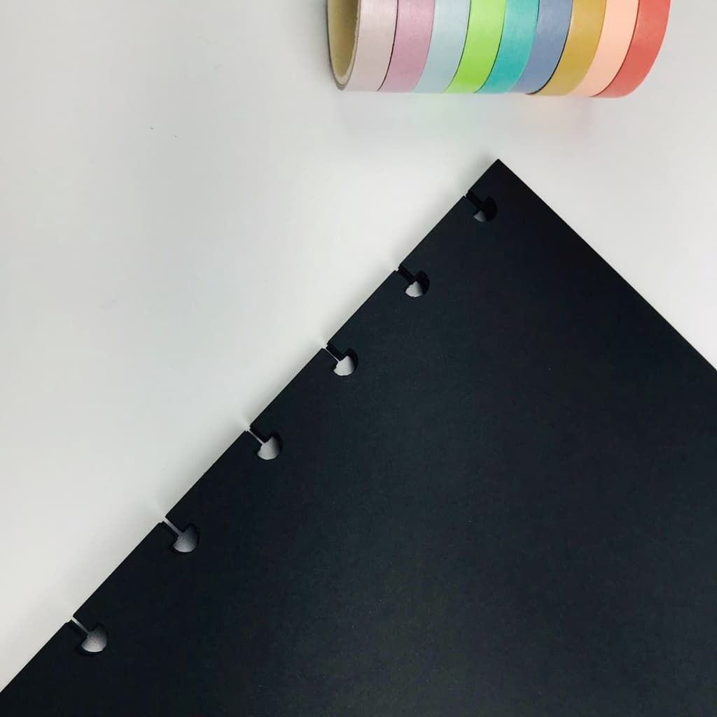 Refil para caderno de discos preto 120 g