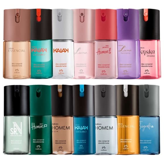 Desodorante Deo Corporal Natura 100ml: Essencial, Ilía, Erva Doce, Luna, Kaiak, Biografia, Humor, Homem, Sr. N, Kriska +