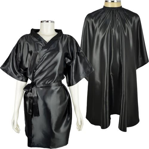 Kit 01 Quimono + 01 Capa De Corte Salão De Beleza / Estética