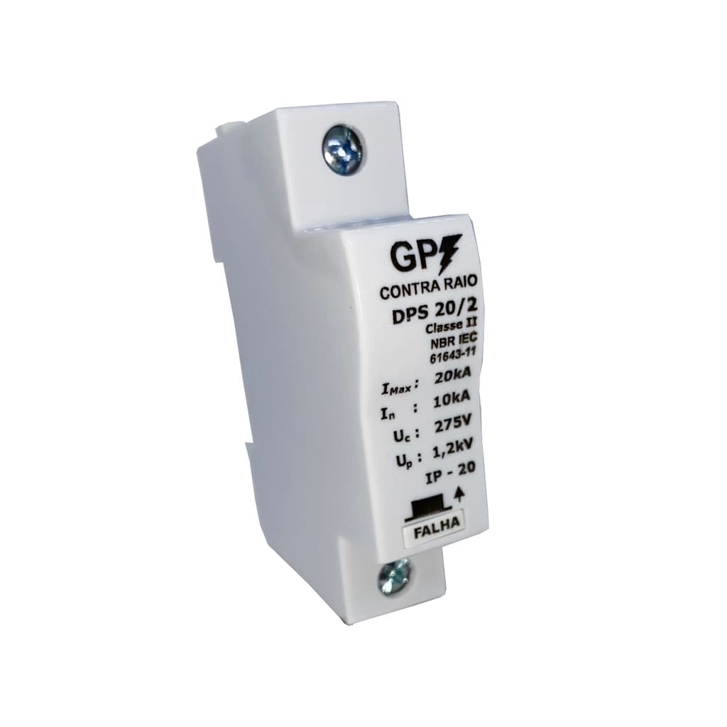 DPS Dispositivo protetor de surto 20ka  10/20ka bivolt 110V/275V