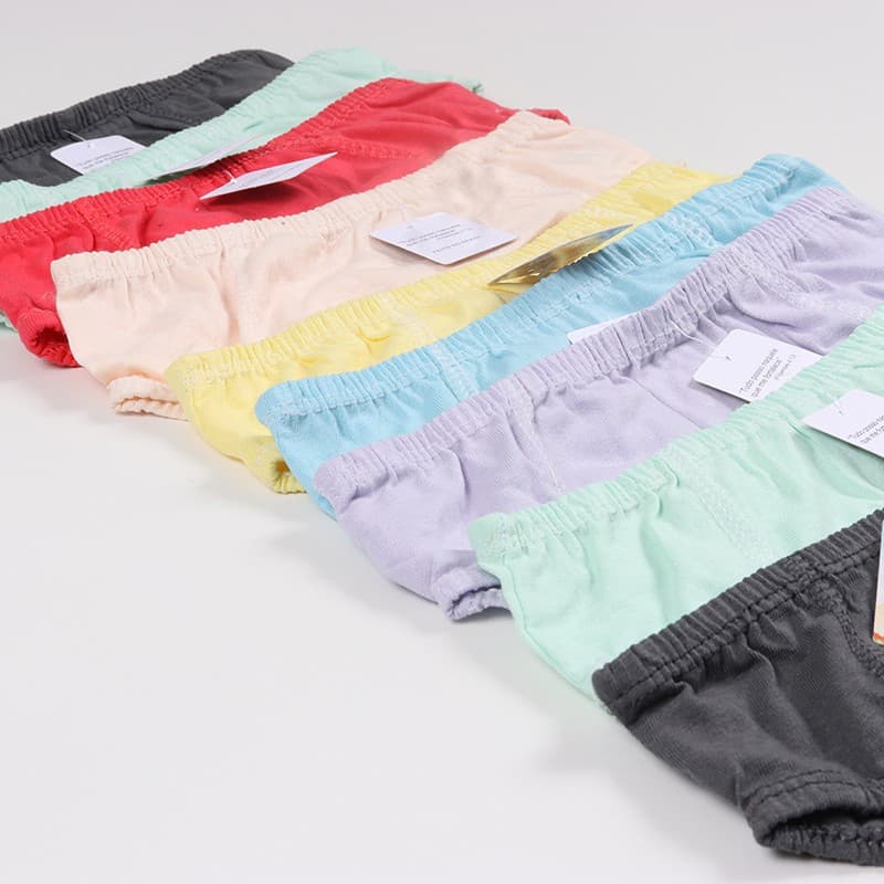 Kit 3 Cuecas Infantil lisa em algodão