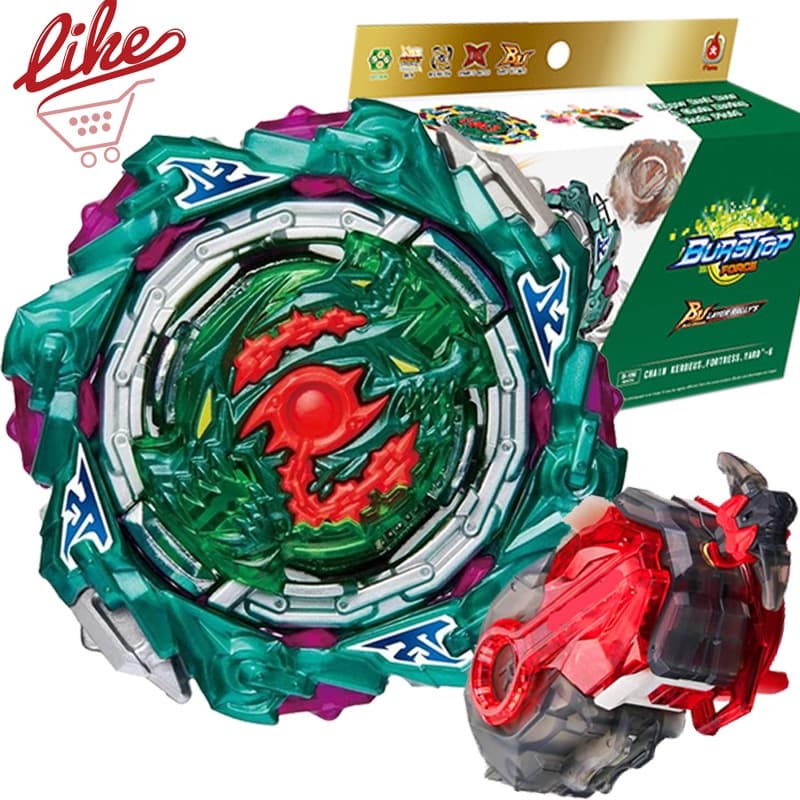 Beyblade Burst BU B-198 01 Chain Kerbeus Fr Yard'- 6 Battle Ultimate Com B184 Preto LR Lançador Beylauncher Box Set Kids Brinquedos Menino