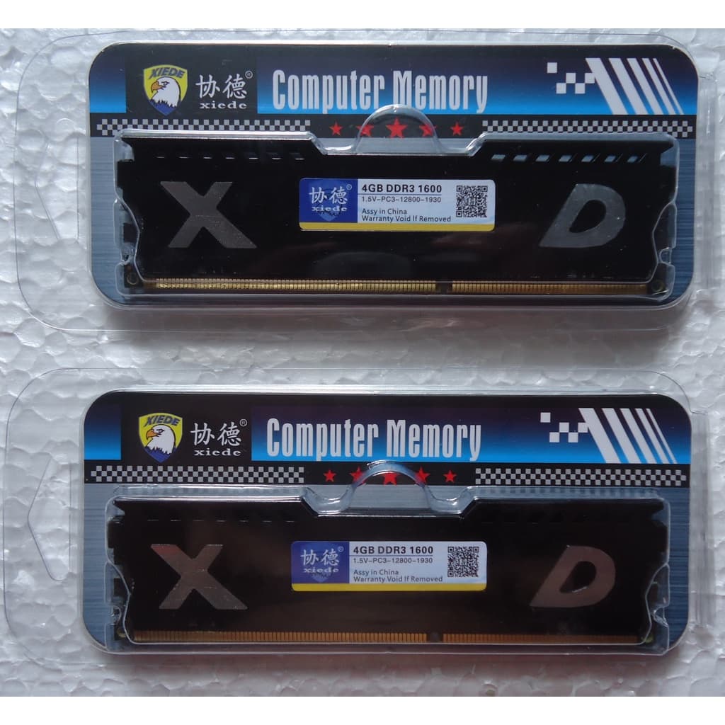 Memória Ram Para Computador Ddr3 8Gb (2X4Gb) Pc3-12800 1600mhz
