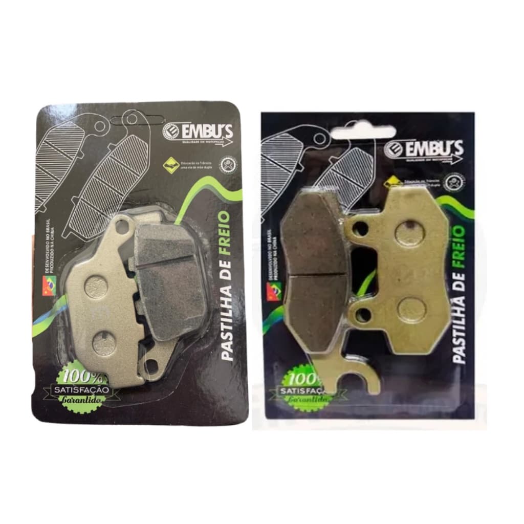 Pastilha De Freio Dianteira + Traseira Cb 300 Sem Abs - CB300 2010 EM DIANTE