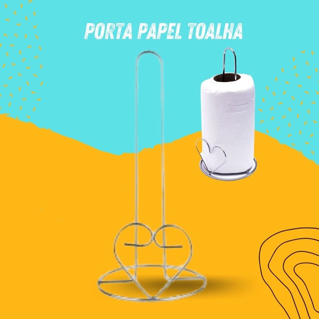 Porta Papel Toalha EM9605 – Organização e Elegância para Sua Cozinha com Praticidade