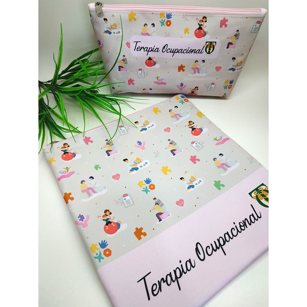 Porta Jaleco e Necessaire Terapia Ocupacional