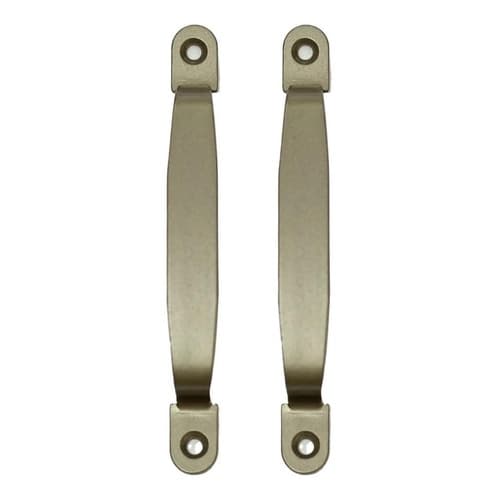 Kit 2un Puxador Em Alumínio Para Porta Alça Abertura Camarão Ouro Vermelho 14,5x1,5x2,5cm