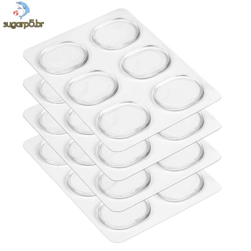 (24 Peças, Pastilhas De Gel Para Tambor E Abafador De Tambor (Clear)