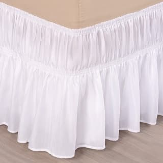 Saia Box Para Cama 2 Elásticos (King Size) Microfibra BRANCA