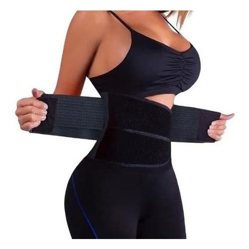 Cinta Ajustável Modeladora Cintura Abdominal Velcro Academia