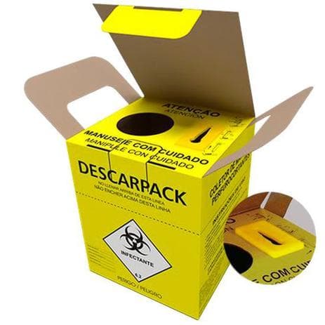 Caixa Descarpack Perfuro Cortante 1,5 Litros