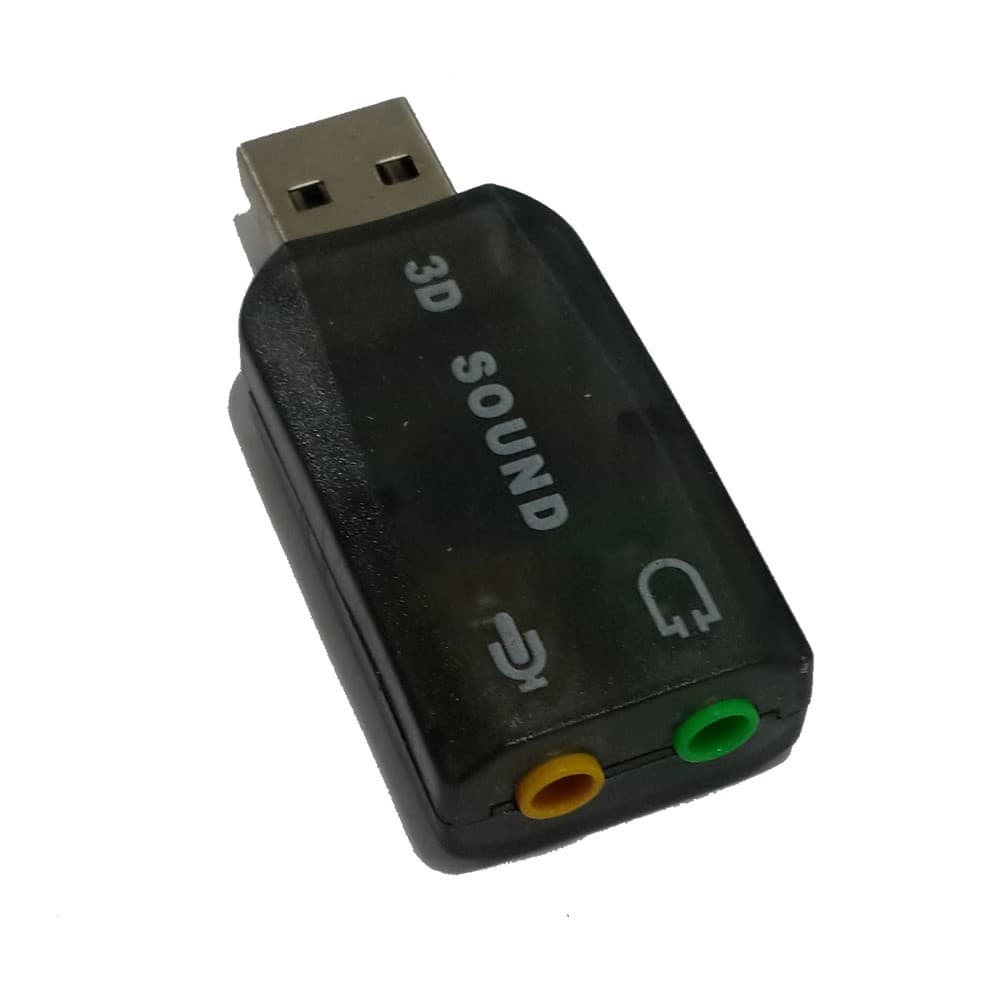 Placa De Som 5.1 Usb Pc Com Uma Entrada E Uma Saída De Áudio