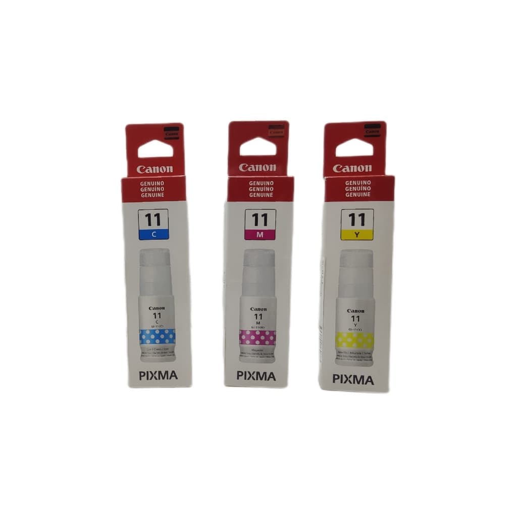 Kit 3 refil tinta color original Canon Gi-11 P/ G3160/G2160