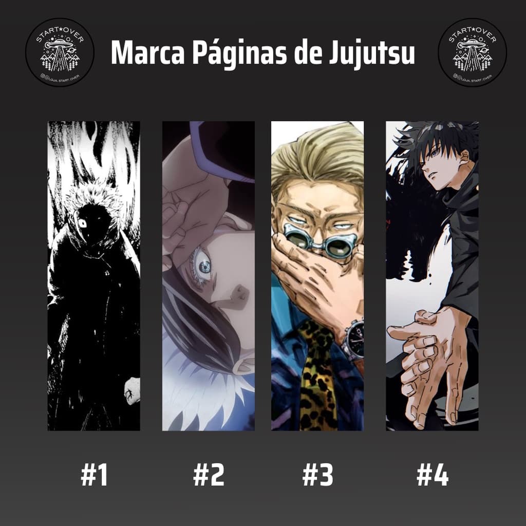 Marca Páginas de Jujutsu Kaisen