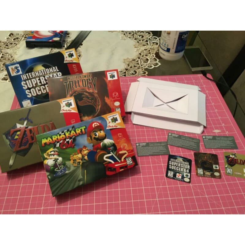 10 caixas com berço repro para jogos retro snes Genesis Nintendo 64 mega drive gameboy color ou advance