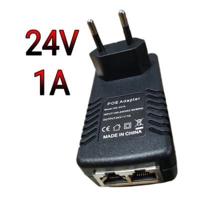 Kit 6 Fonte Compacta Poe 24v 1a  Rj45 8p8C