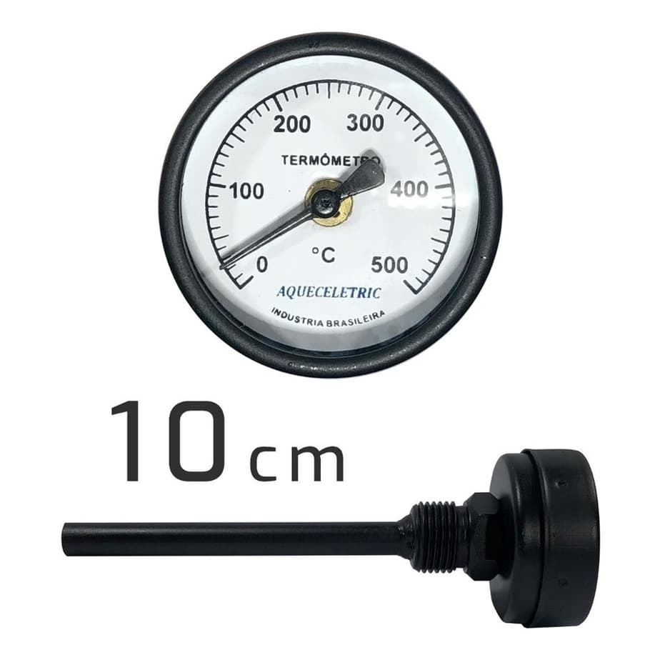 Termometro Para Forno Iglu De 0oc A 500oc 10cm Haste