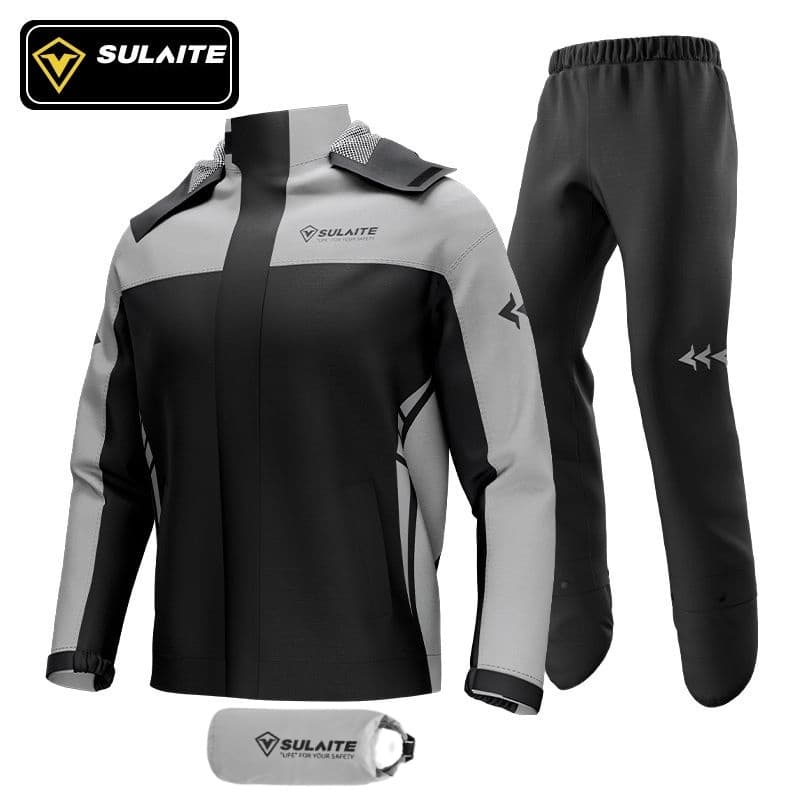 Capa De Chuva Para Motocicleta Com Divisão/Masculino E Mulheres/Equipamento De