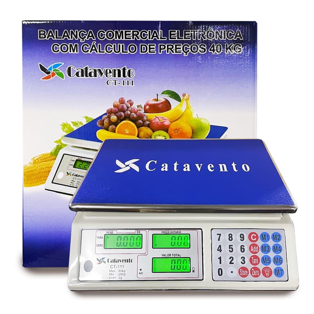 Balança Digital 40 Kg Catavento / Parana / WMT + Barato