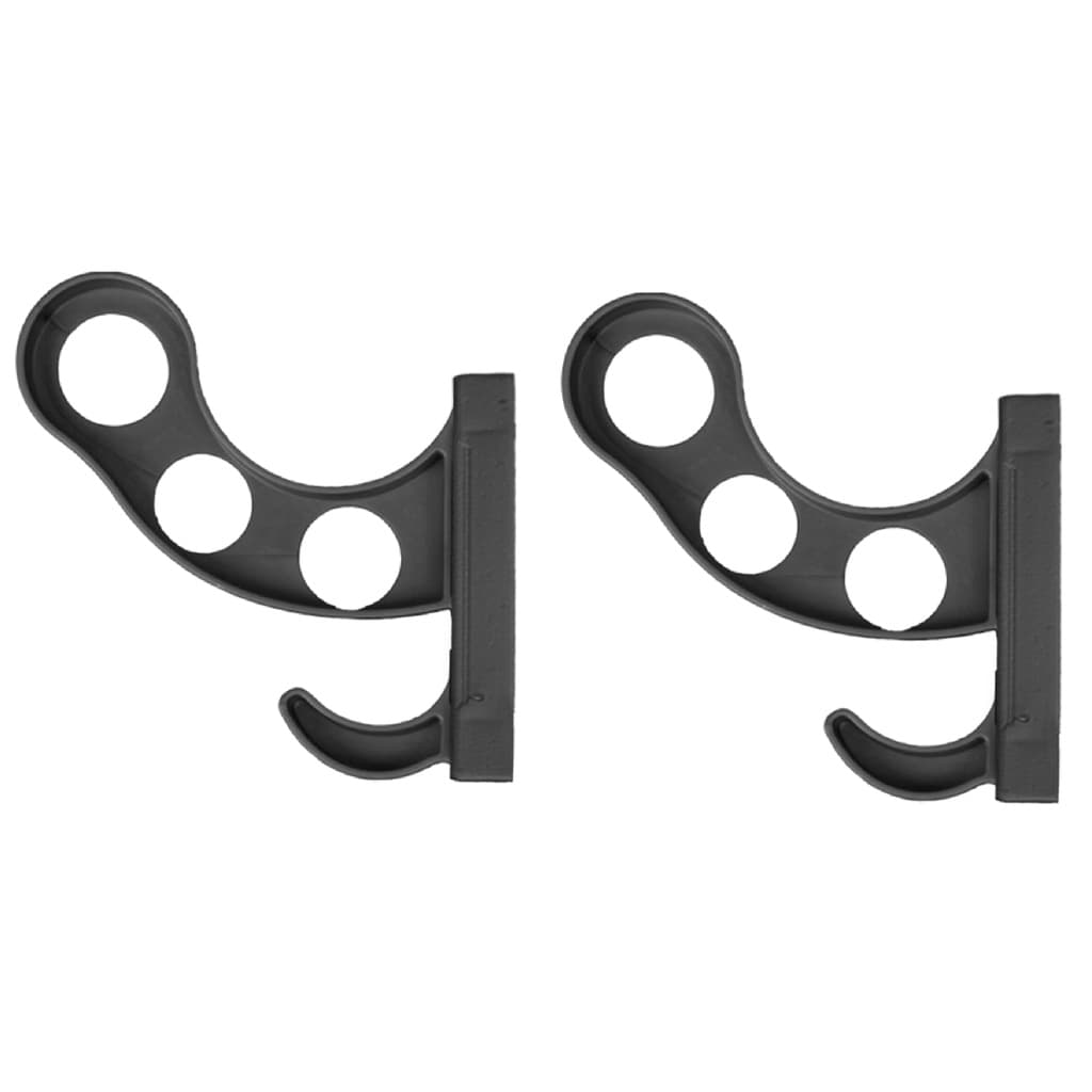 Kit 02 Suporte De Parede Para Pendurar Capacete E Acessórios Preto