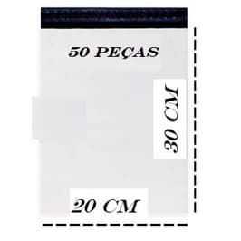 kit 50 Envelope de Segurança 30X40 Branco Correio Sedex  30X40
