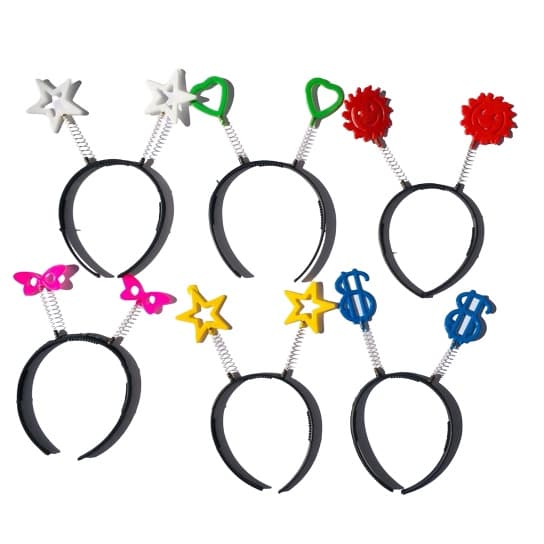 Kit 10 Tiara que brilha na luz negra, para Balada neon Divertida para Casamento Aniversario