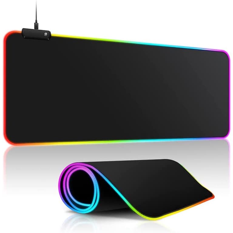 Mouse Pad Gamer Grande Speed Borda Led 7 Cores Rgb Impermeável 300mm X 800mm SBD-H TOP
