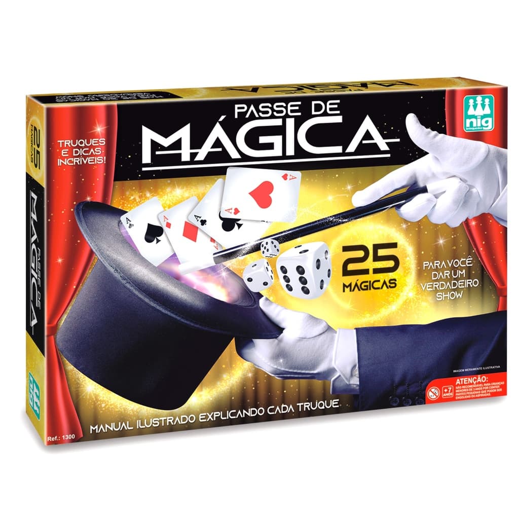 Jogo Caixa De Magicas Nig 25 Truques 1300 Nig Brinquedos