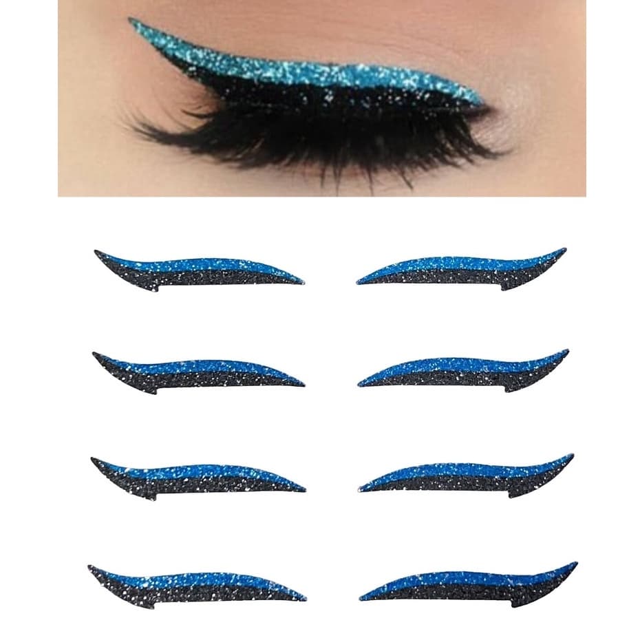Kit com 4 pares Delineador Adesivo Bonita - Reutilizável com cola de cílios