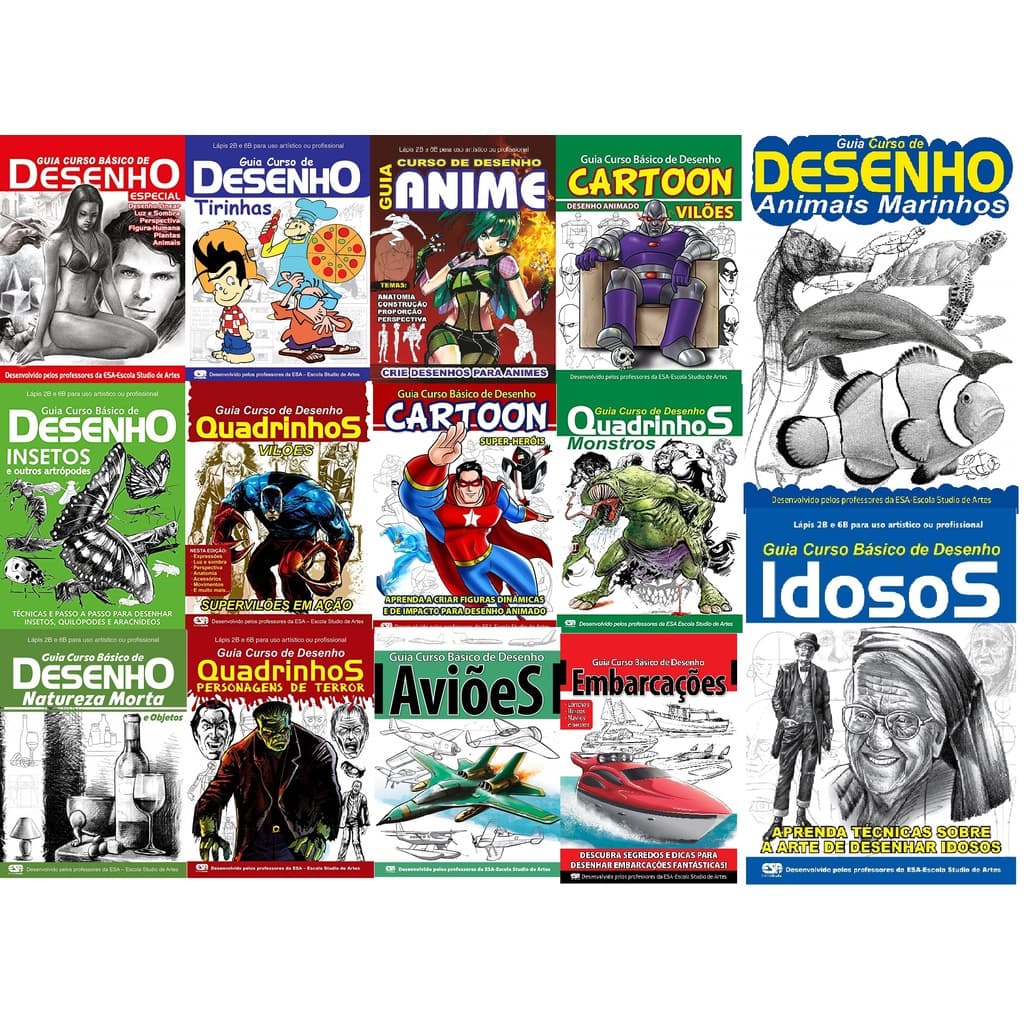Guia Curso De Desenho - Diversas Capas