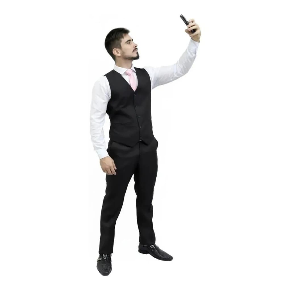 Colete + Calça Social Slim Masculino Preço Baixo 2024