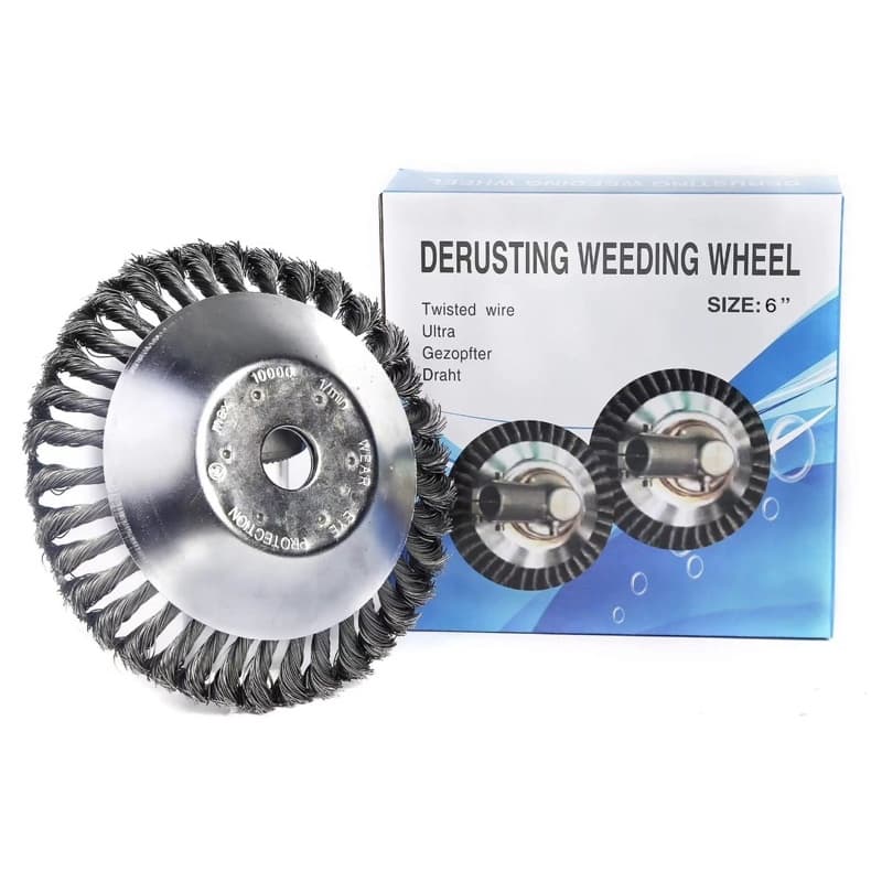 Para Roçadeira - Aparador - Escova Em Aço Universal Limpa - 25,4 mm