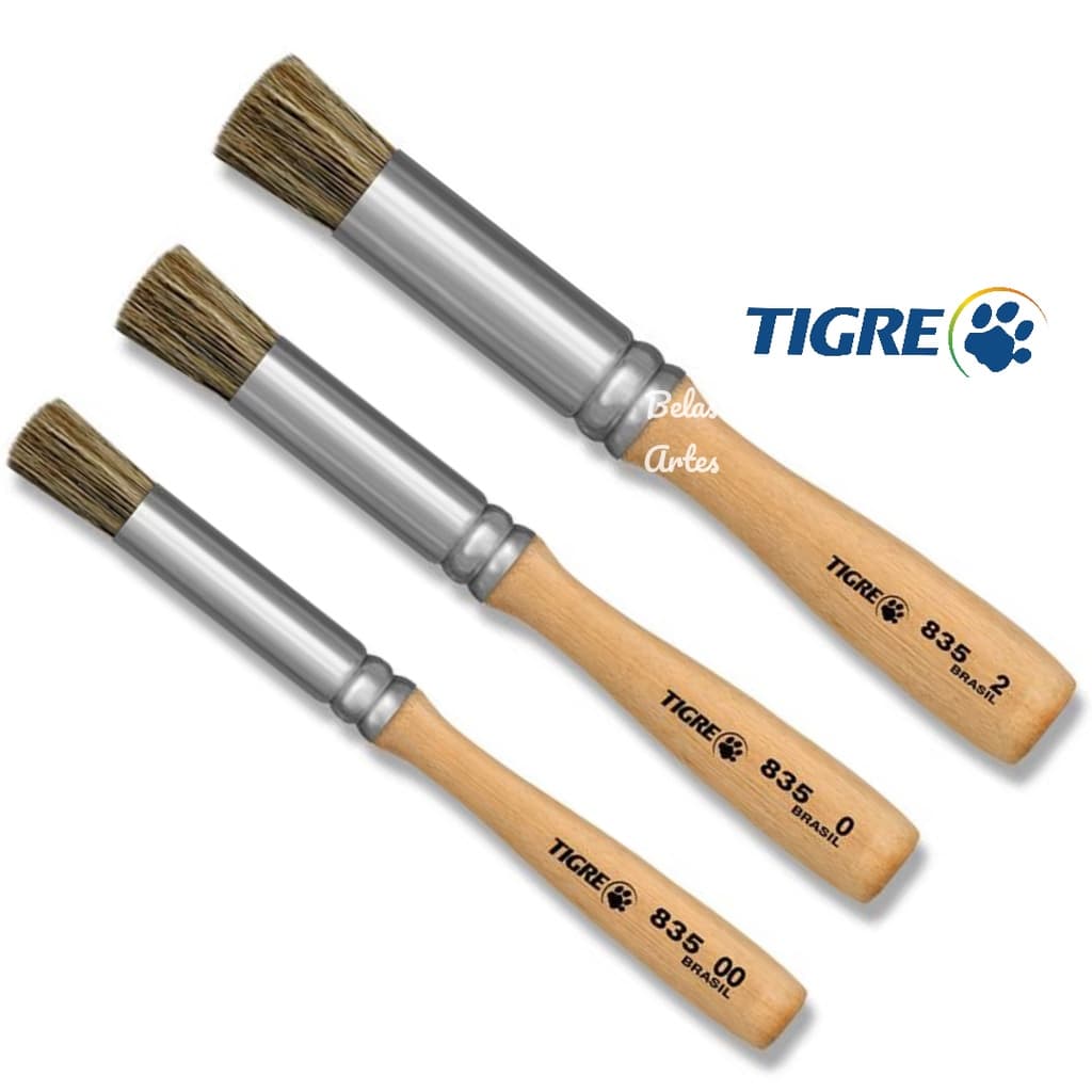 Pincel Broxinha 835 Artesanal - Tigre