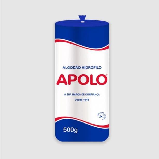 Algodão Apolo Hidrófilo Rolo- 500g e 250g