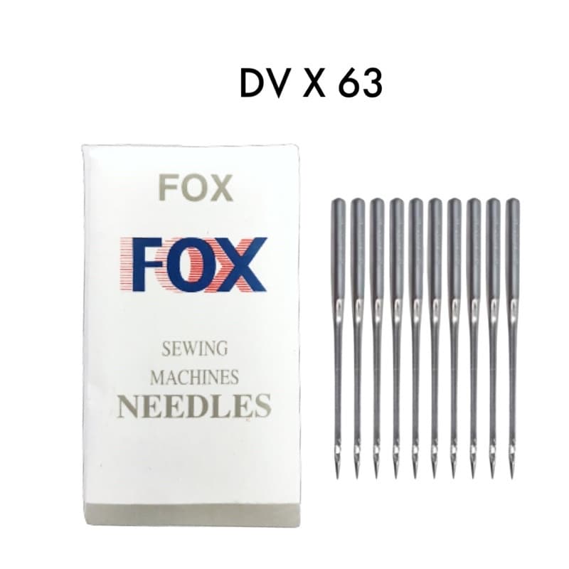 Agulha DVx63 Galoneira Nº9/10/11/12/14/16/18 c/10un. FOX/FLYING TIGER Maquina Costura Industrial