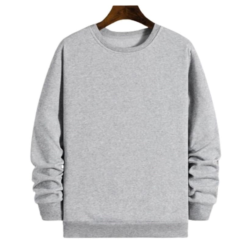 Moletom Gola Redonda Unissex Blusa De Frio Basico Careca Casaco Feminino Masculino Flanelado Liso Sem Estampa Algodão