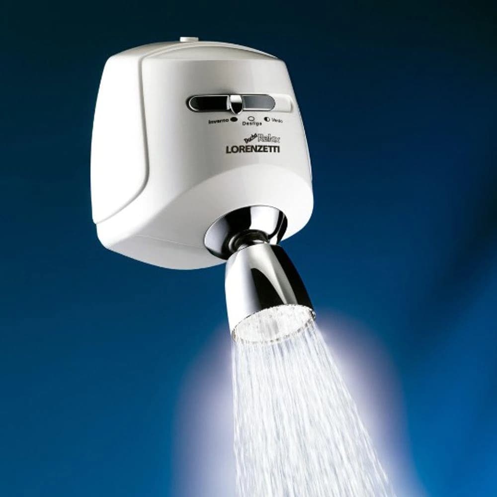 Ducha Relax Ultra Branca ou Branco com Cromado  110/127V OU 220V LORENZETTI